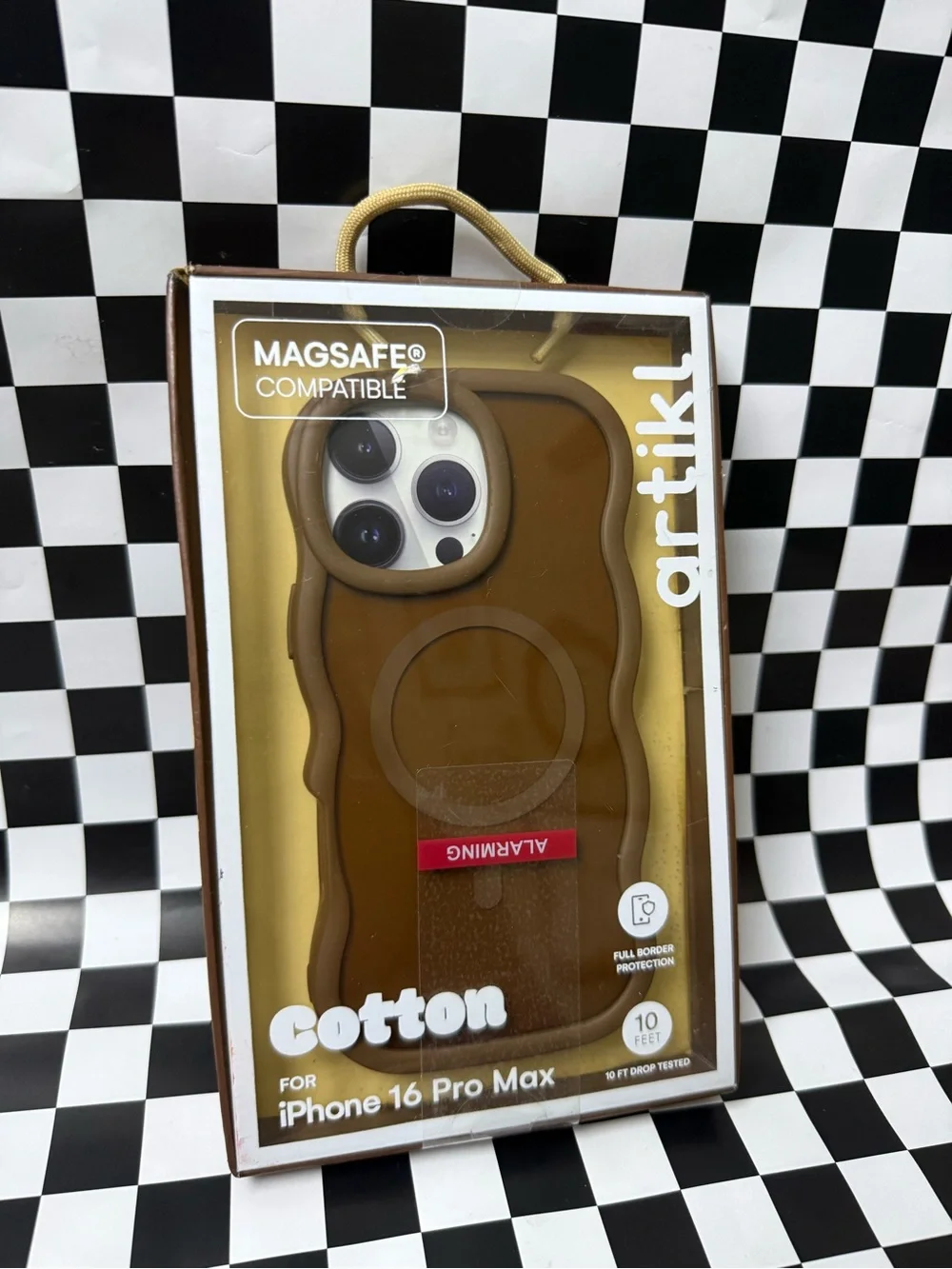 Cotton MagSafe-Compatible iPhone 16 Pro Max Case — Brown